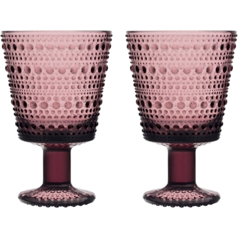 Iittala Glazen Kastehelmi - Calluna - 260 ml - 2 stuks