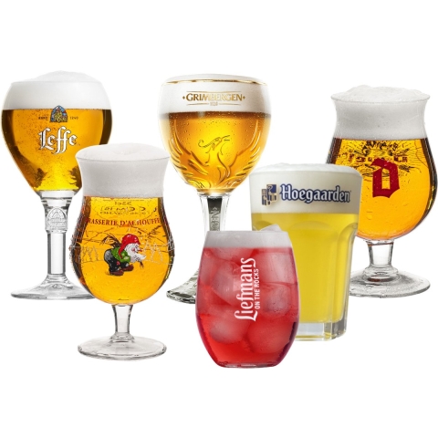 Bierglazen cadeau set - Bierkenner - 6 stuks