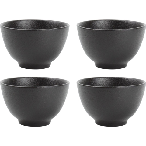 Fine2Dine Kom Dusk Zwart ø 14 cm - 4 stuks