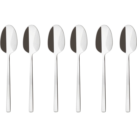 Sambonet Koffielepels Rock Zilver 6 Stuks
