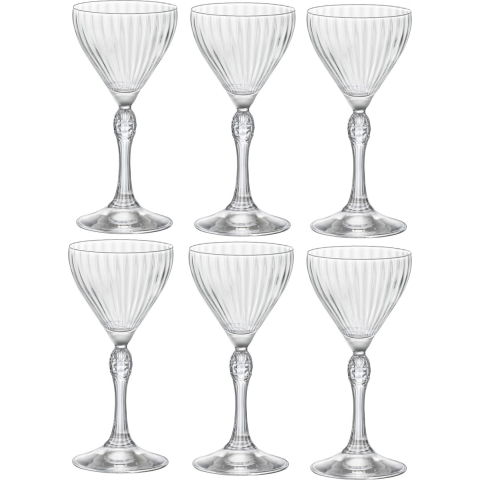 Bormioli Rocco Likeurglazen America 20&apos;s 140 ml - 6 stuks
