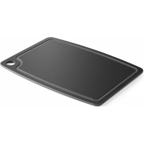 Hendi Snijplank antislip - vaatwasserbestendig - zwart houtvezel - 37 x 27.5 cm