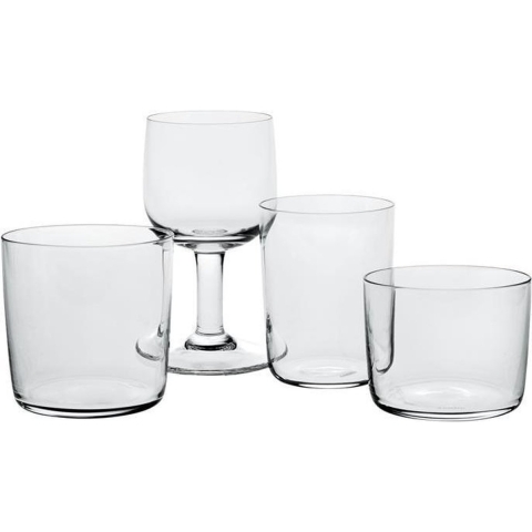 Alessi Rode Wijnglazen Glass Family - AJM29/0 - 230 ml - 4 stuks - door Jasper Morrison