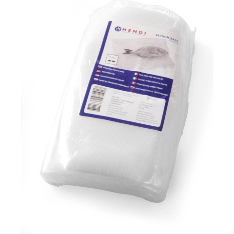 Hendi Vacumeerzakken met reliëf - Sous Vide Zakken - 250 x 350 mm - Geschikt voor FoodSaver vacumeermachines