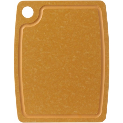 Hendi Snijplank antislip - vaatwasserbestendig - bruin houtvezel - 37 x 27.5 cm