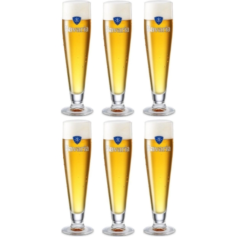 Bavaria Bierglazen op Voet - 250 ml - 6 stuks