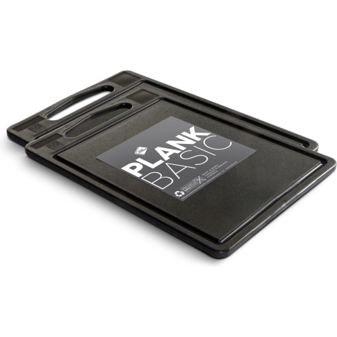 Inno Cuisinno Snijplanken Basic - 35 x 25 cm - Zwart - 2 stuks