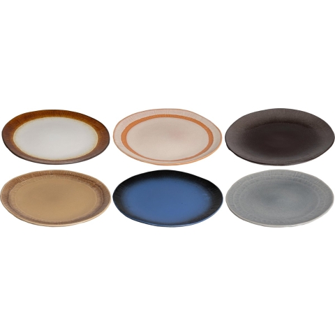 Studio Tavola Ontbijtborden / Dessertborden Earth ø 20 cm - 6 stuks