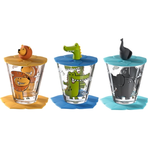 Leonardo Kinderglazen Set Bambini Jongen 215 ml - 3 Stuks / 9-Delig