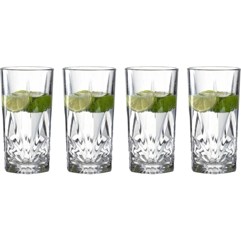Leonardo Longdrinkglazen Capri - 390 ml - 4 stuks