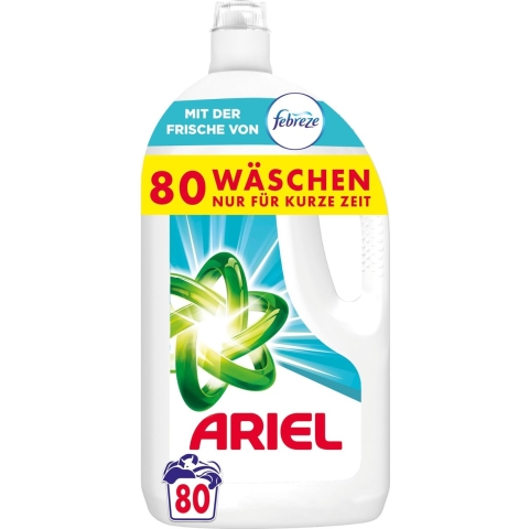 Ariel Ariel Wasmiddel Vloeibaar Febreze 4L - 80WL