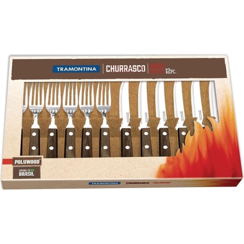 Tramontina 12 pcs Bestekset Polywood