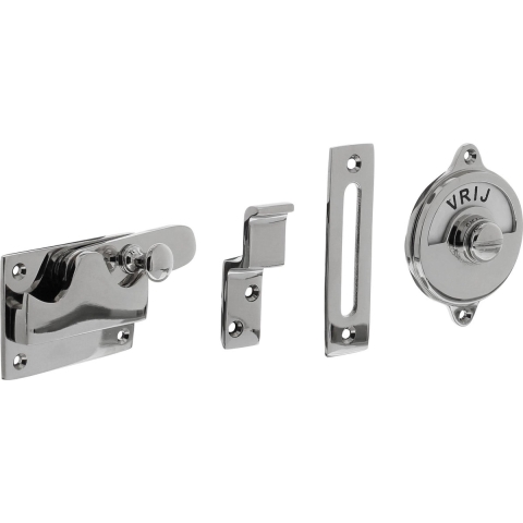 Intersteel WC-overslag vlak vrij / bezet nikkel