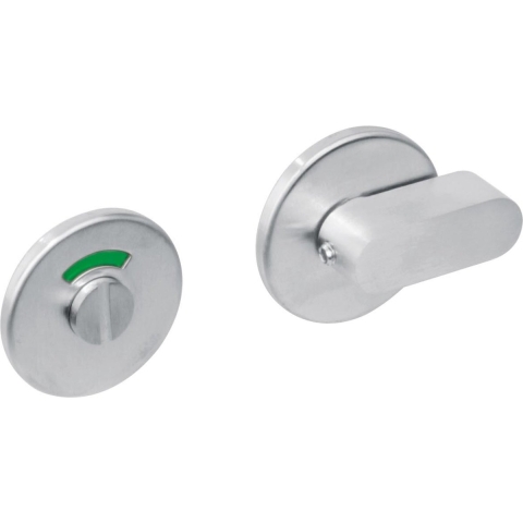 Intersteel | Rozet toilet-/badkamersluiting | Rond | Plat | RVS Geborsteld