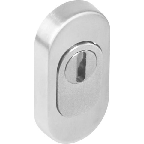 Intersteel | Veiligheid-schuifrozet met kerntrekbeveiliging | 74x34x15mm | Ovaal | RVS