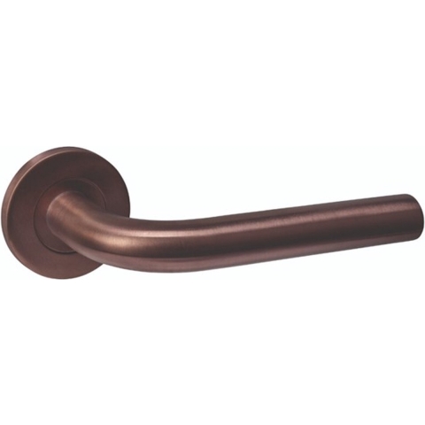 Intersteel deurkruk Q 02 op rozet verdekt ø52x6mm pvd brons