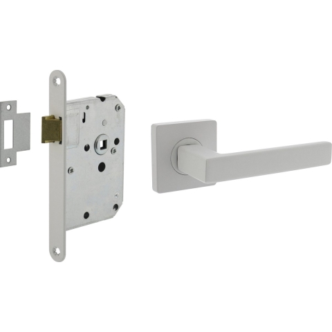 Intersteel Deurbeslag Set Loopslot Wit Met Deurkruk Hera Wit