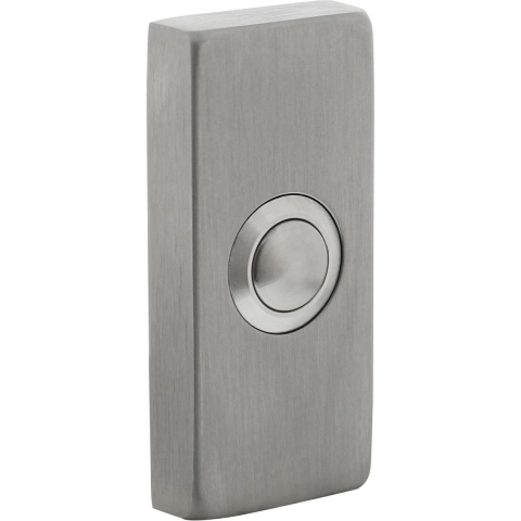 Intersteel Deurbel rechthoekig verdekt 65x30x10mm rvs