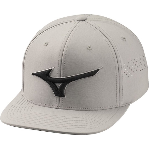 Mizuno Tour Flat Snapback Grijs