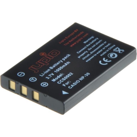 Jupio NP-30 for Casio/ NP-60 for Fuji/ L1812A for HP/ R07 for HP / SLB-1137 / Pentax D-Li2 / KLIC5000 1000 mAh