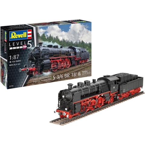 Revell 1/87 Express Locomotive S3/6 BR18(5) With Tender 2'2'T