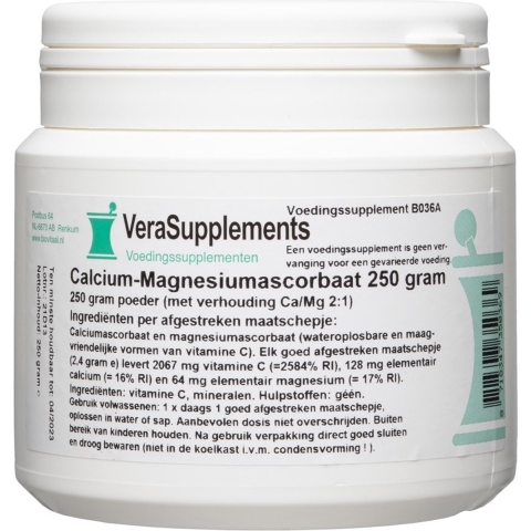 VeraSupplements Calcium-Magnesiumascorbaat Poeder