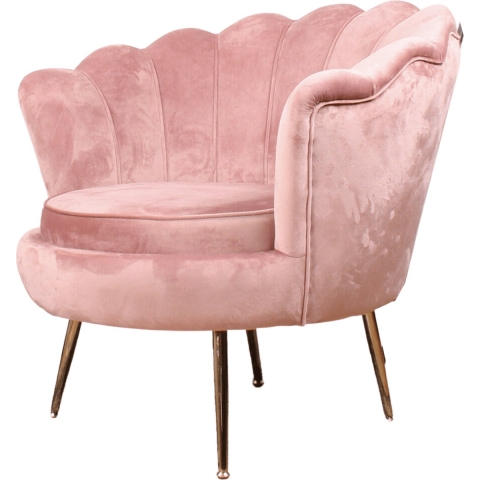 DS4U - Feliz fauteuil velvet zalmroze