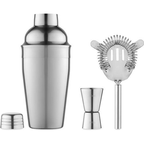 Luxe cocktail shaker set van metaal -