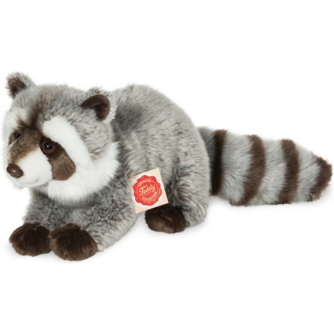 Knuffeldier Wasbeer - zachte pluche stof - premium kwaliteit knuffels - multi kleuren - 29 cm -