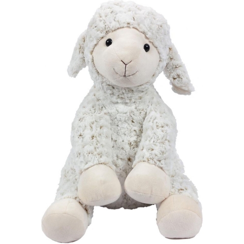 Knuffeldier Schaap/lammetje - zachte pluche stof - premium kwaliteit knuffels - wit - 50 cm -