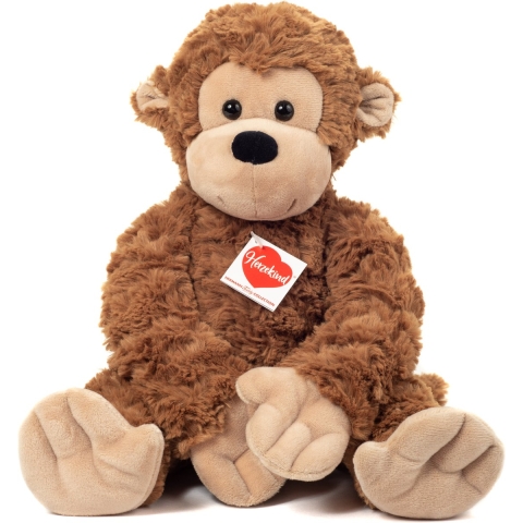 Knuffeldier aap Fritz - zachte pluche stof - premium kwaliteit knuffels - lichtbruin - 40 cm -