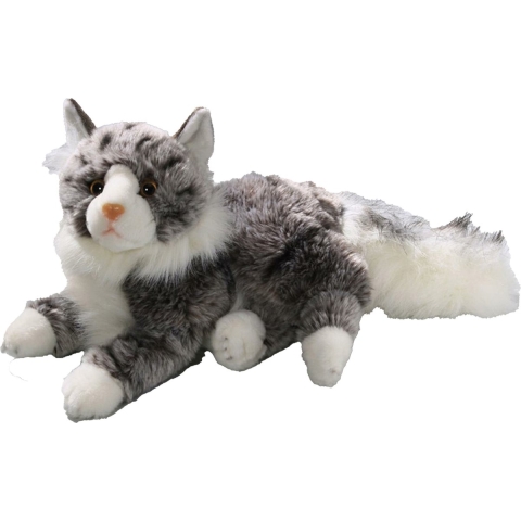 CarlDick Pluche knuffeldier Perzische kat - premium kwaliteit - 30 cm - kat - huisdieren knuffel -
