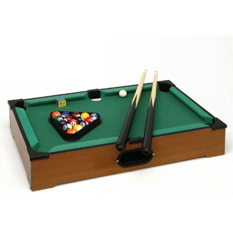 Mini pooltafel/biljarttafel voor op de eettafel 51 x 31 cm -
