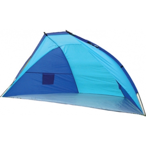 Blauw beachshelter windscherm strandtent 270 x 120 cm -
