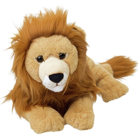Nature Planet Pluche Leeuwen knuffel dier - liggend - 48 cm -