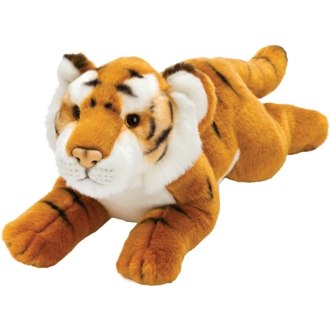 Pluche knuffel dieren Bruine Tijger 33 cm -