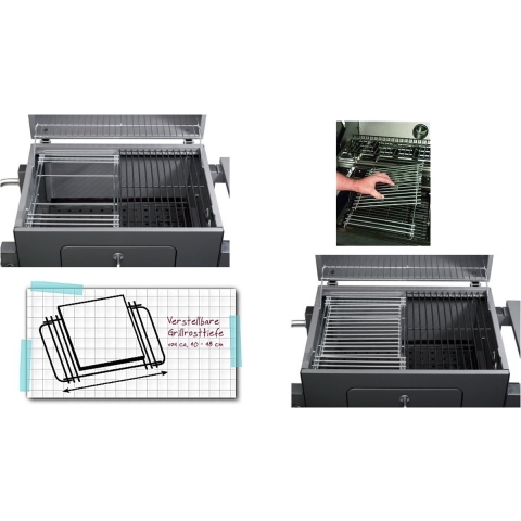 Tepro 8570 Hoofdgrillrooster voor 28x39-50cm met Centraal Inzetrooster Systeem
