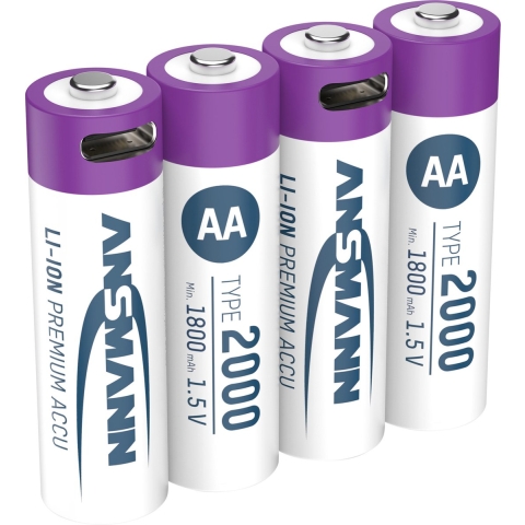 Ansmann Oplaadbaar Bat Aa En Usb-c