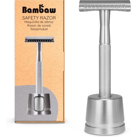 Bambaw Metal Safety Razor With Stand