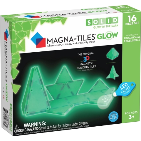 Magna-Tiles Glow in the Dark 16 stuks
