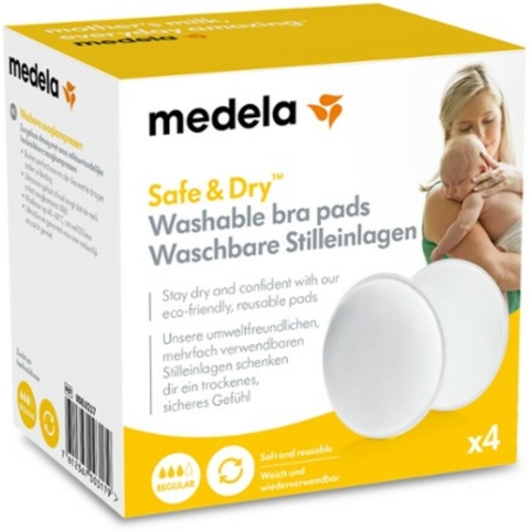 2x Medela Wasbare Zoogcompressen 4 stuks