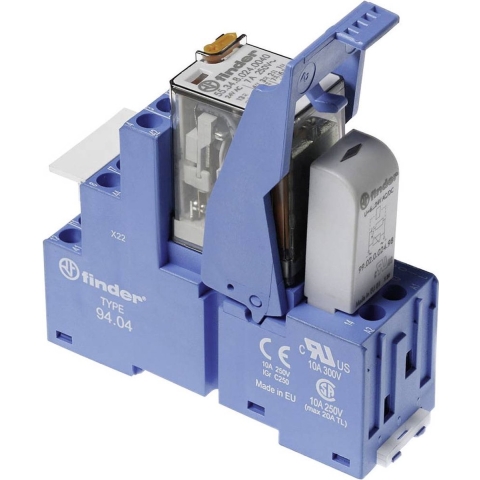 Finder 58.34.8.048.0060 Relaismodule Nominale spanning: 48 V/AC Schakelstroom (max.): 7 A 4x wisselcontact 1 stuk(s)