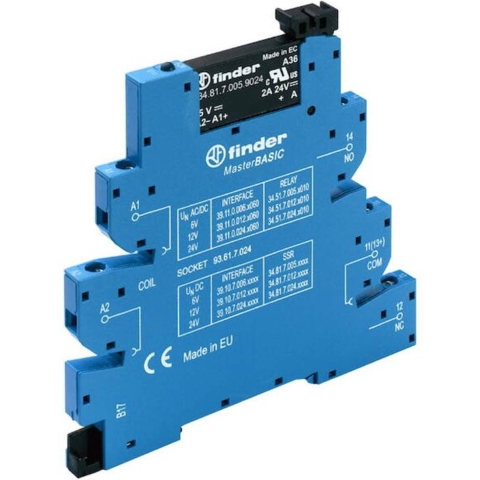 Finder Halfgeleiderrelais 39.10.7.024.9024 2 A Schakelspanning (max.): 24 V/DC 1 stuk(s)