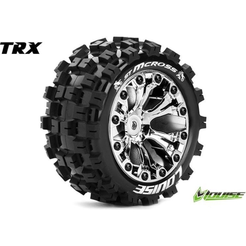 Louise ST-MCROSS Soft banden op 2.8" Velgen Chroom - 0" Offset - Hex 12mm