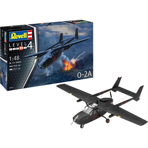 Revell 1/48 O-2A gevechtsvliegtuig