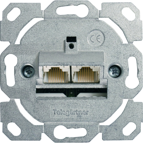 Telegärtner 100022944 Netwerkdoos Inbouw (in muur), Kabelgoot Inzet CAT 6A