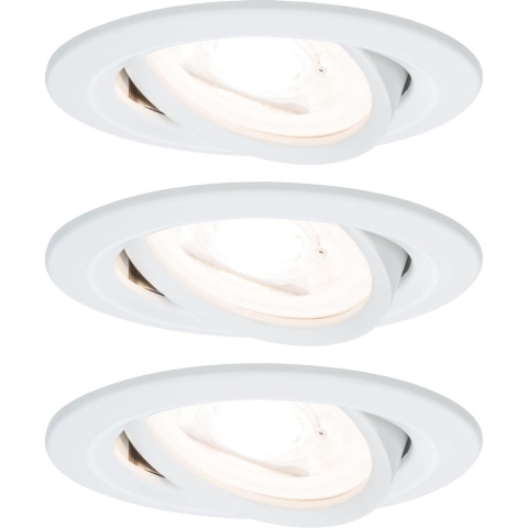 Paulmann 93431 Inbouwlamp Set van 3 stuks 19.5 W Wit (mat)