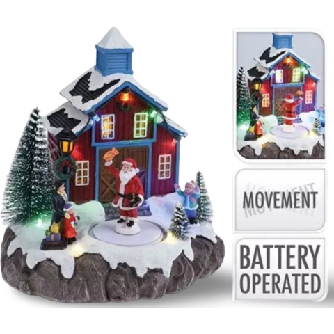 Church Village With Santa 20 cm - Nampook