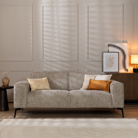 Bronx71 2,5-zits bank Vegas taupe stof chenille