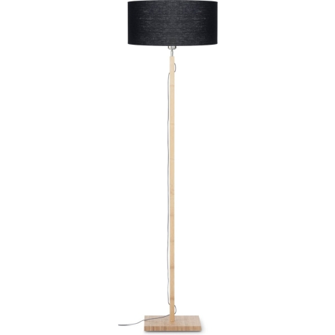 GOOD&MOJO Vloerlamp Fuji - Zwart|Bamboe - Ø47cm